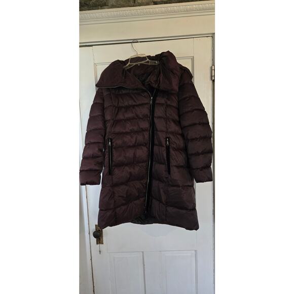Tahari deep maroon/purple puffer coat, size XXL - Picture 1 of 5